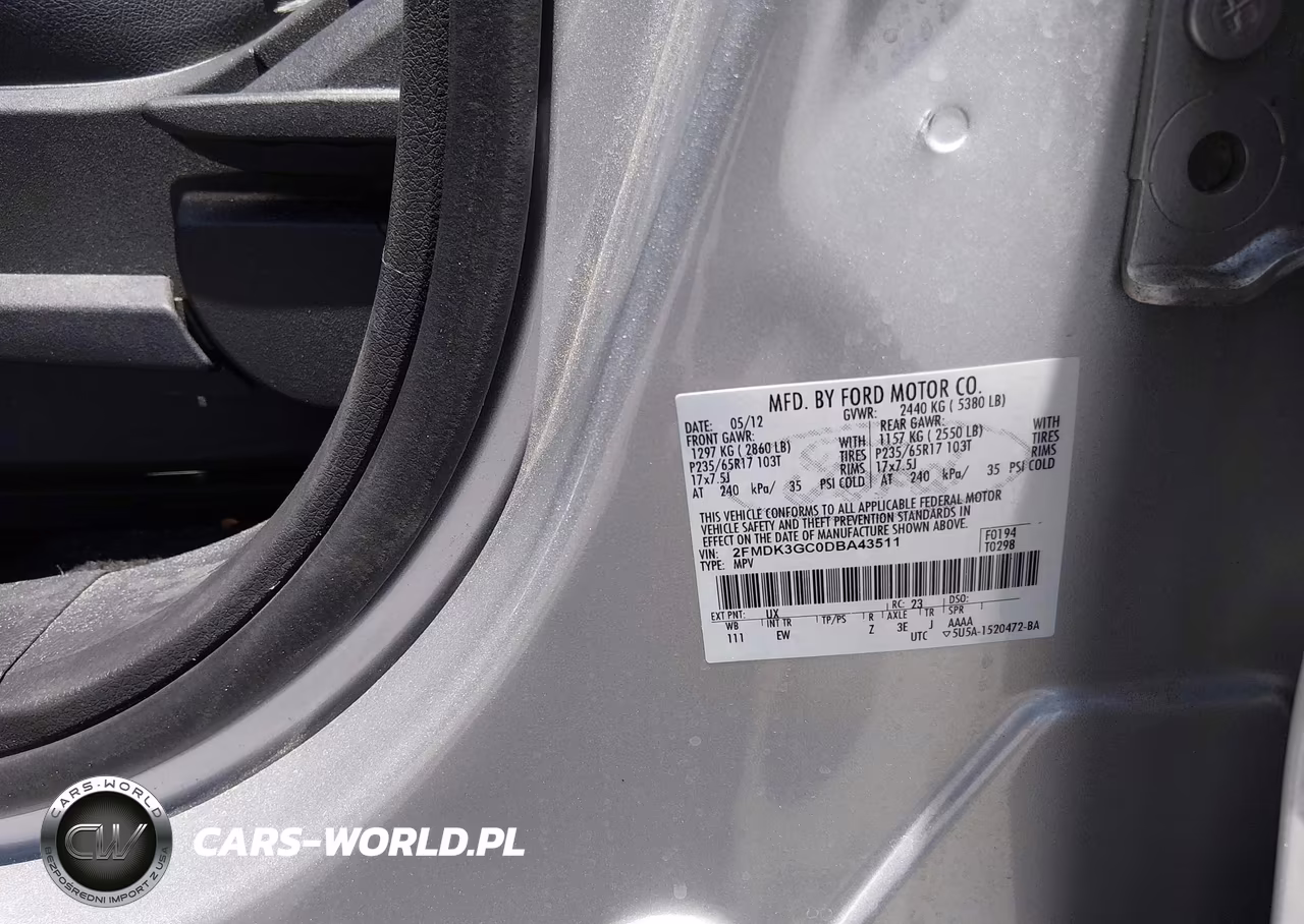 2013 Ford Edge Se VIN:2FMDK3GC0DBA43511 - 9
