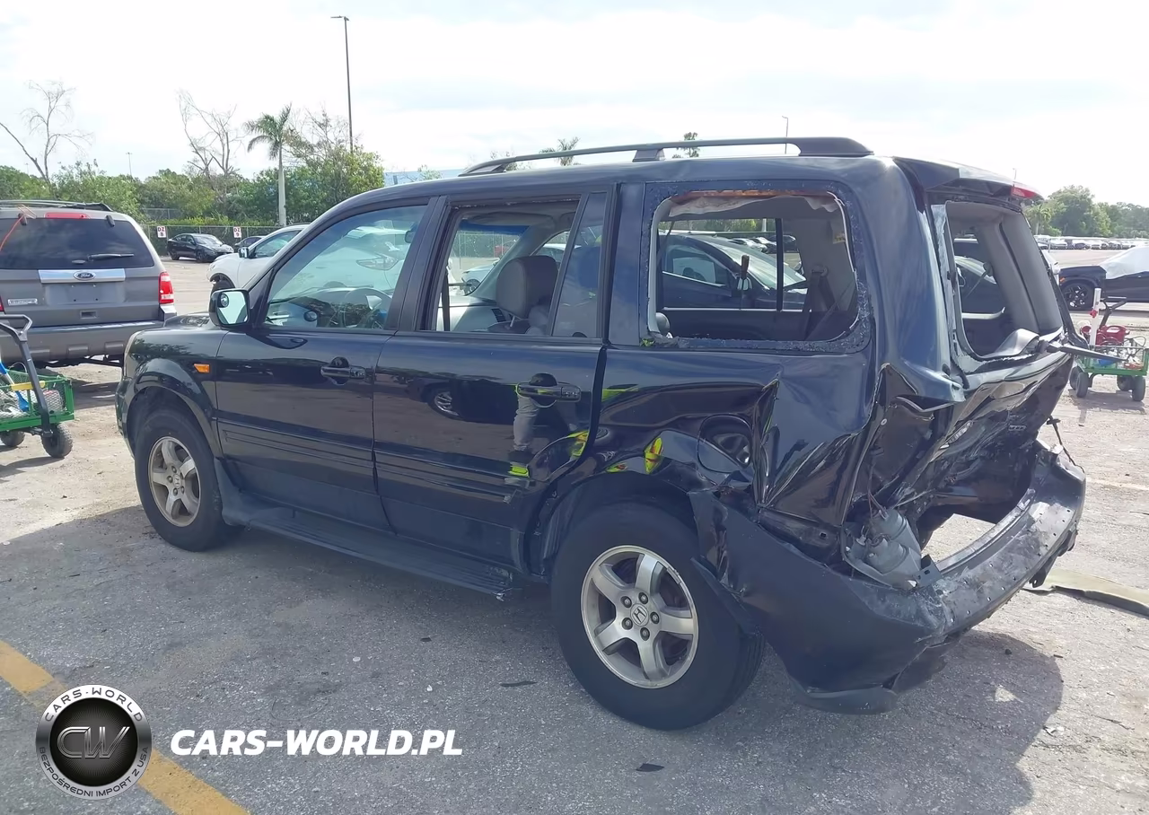 2007 Honda Pilot Ex-L VIN:2HKYF18727H519928 - 3