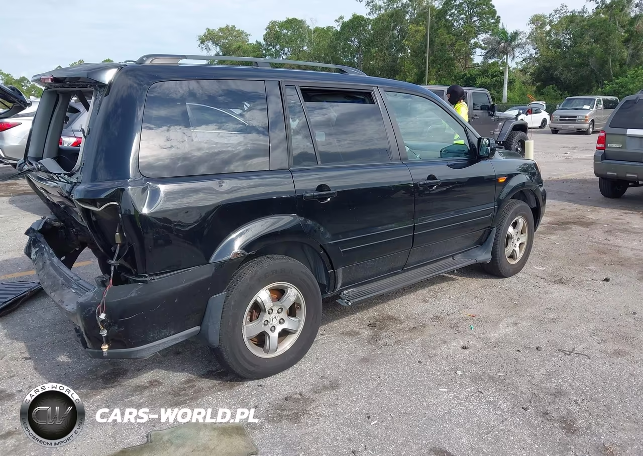 2007 Honda Pilot Ex-L VIN:2HKYF18727H519928 - 4