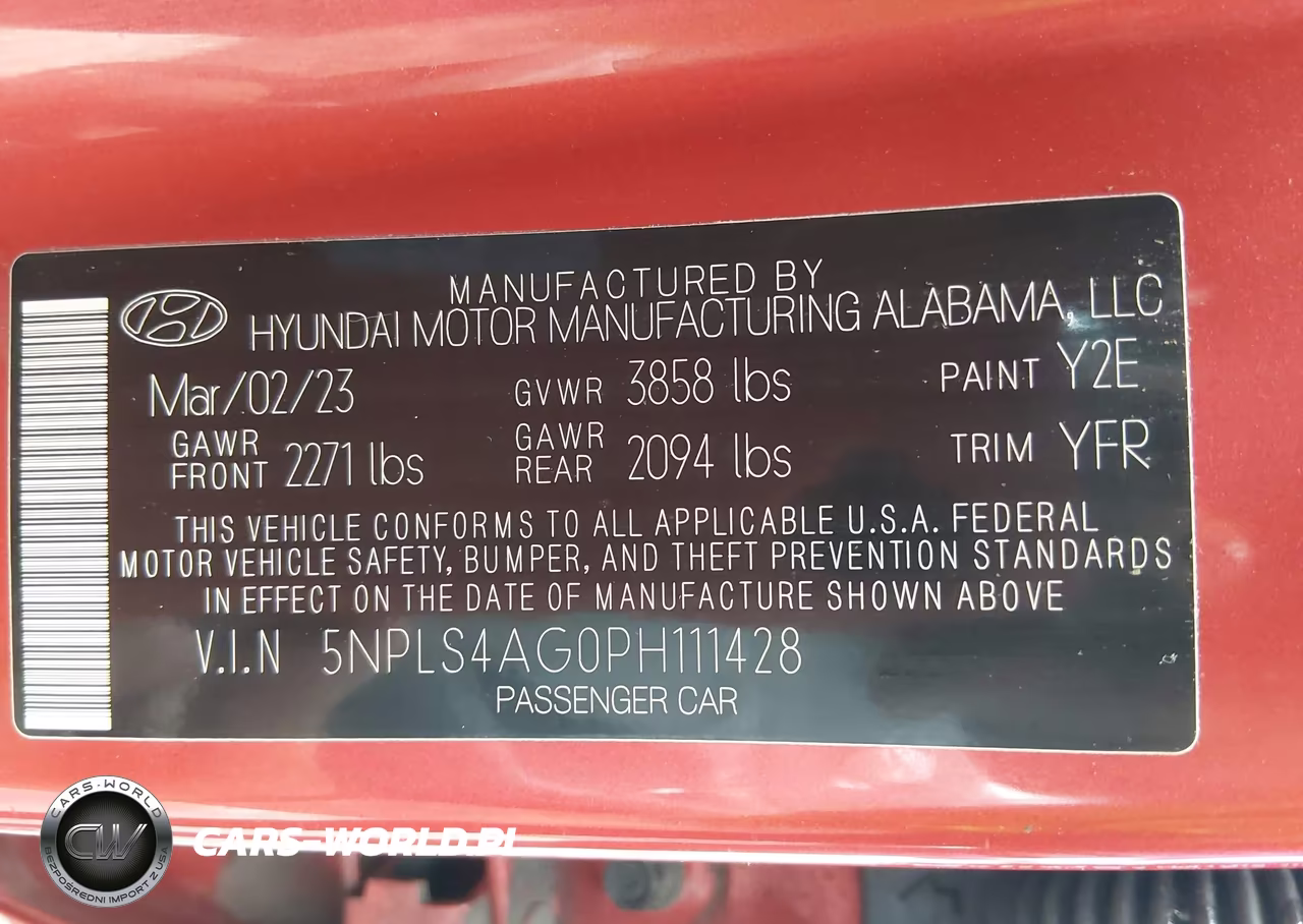 2023 Hyundai Elantra Sel VIN:5NPLS4AG0PH111428 - 9