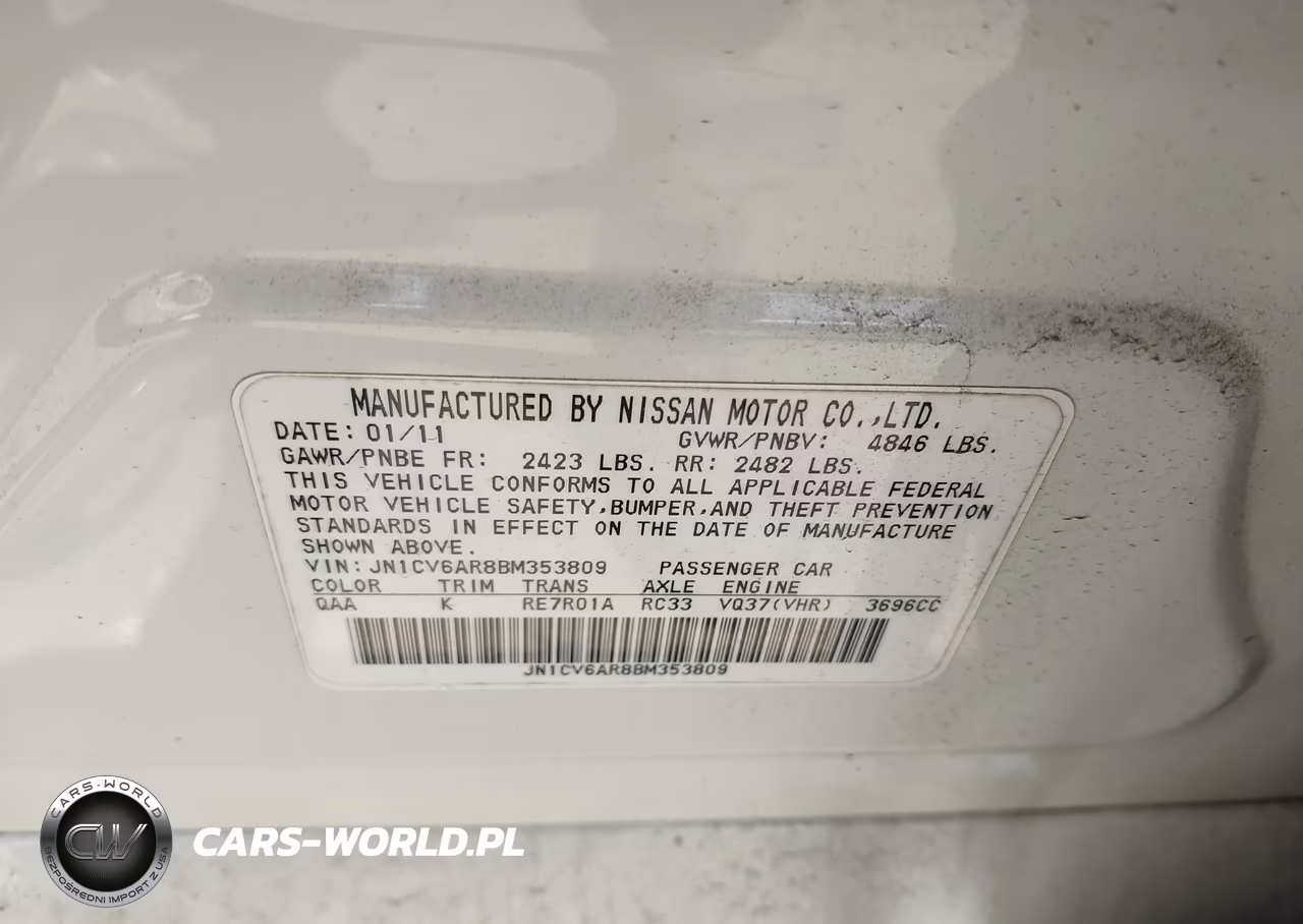 2011 Infiniti G37X VIN:JN1CV6AR8BM353809 - 9