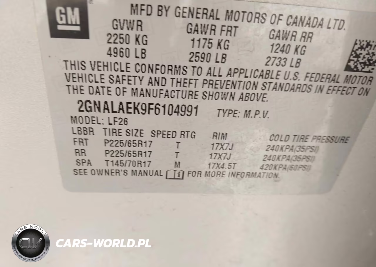2015 Chevrolet Equinox Ls VIN:2GNALAEK9F6104991 - 9