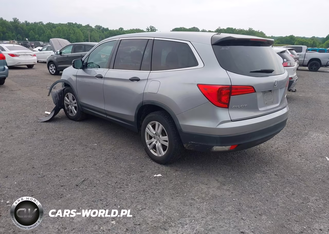 2017 Honda Pilot Lx VIN:5FNYF6H12HB056214 - 3