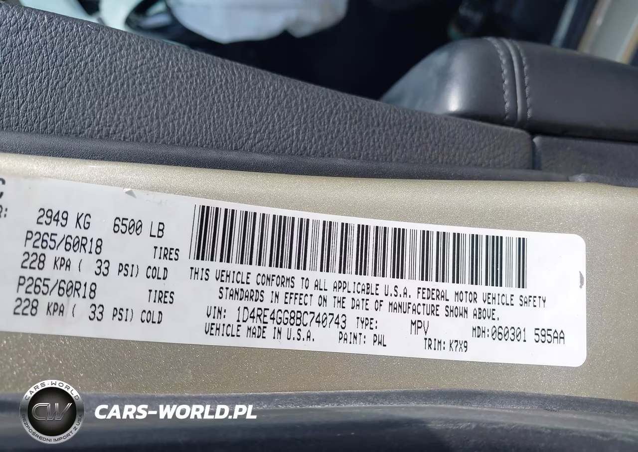 2011 Dodge Durango Crew VIN:1D4RE4GG8BC740743 - 9
