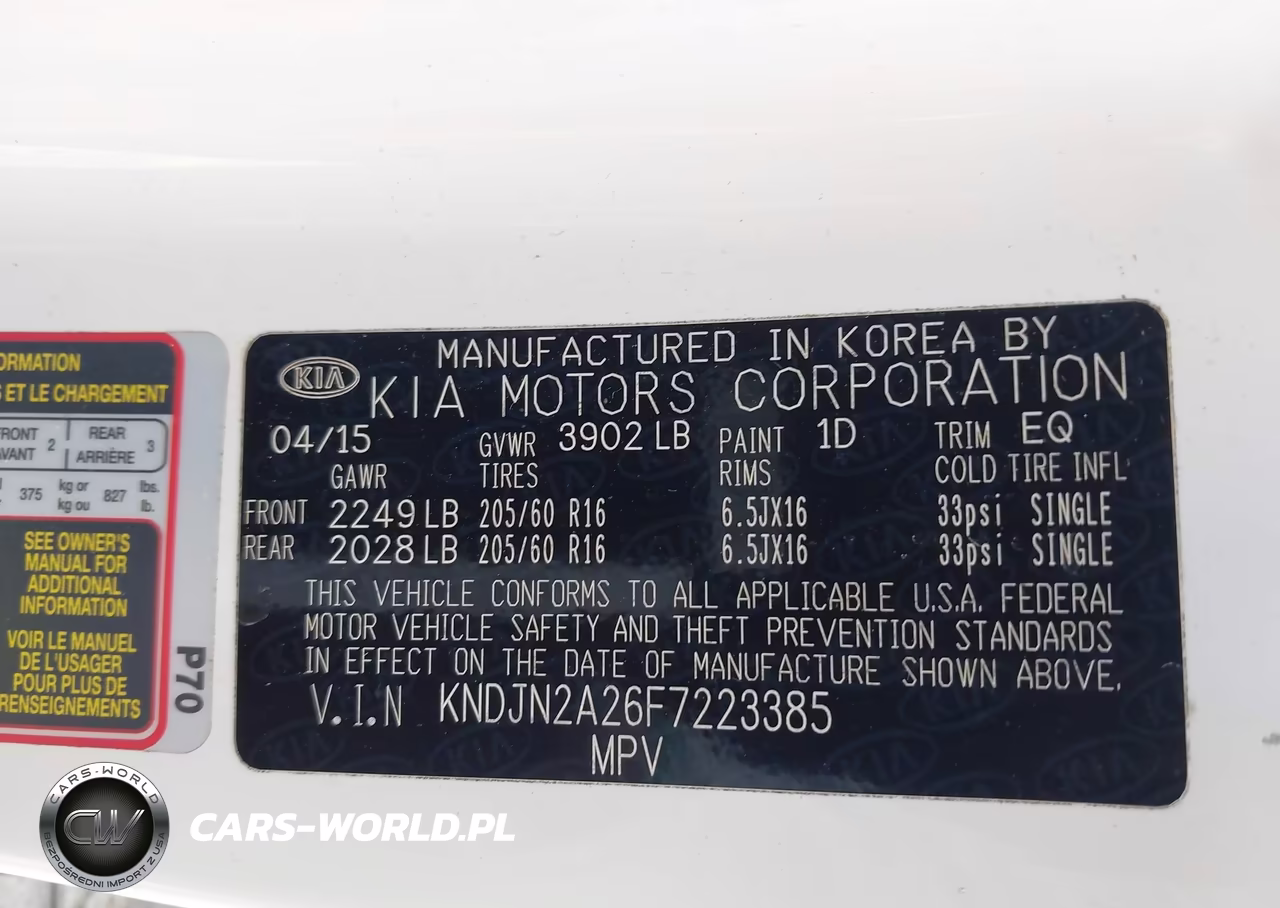 2015 Kia Soul VIN:KNDJN2A26F7223385 - 9