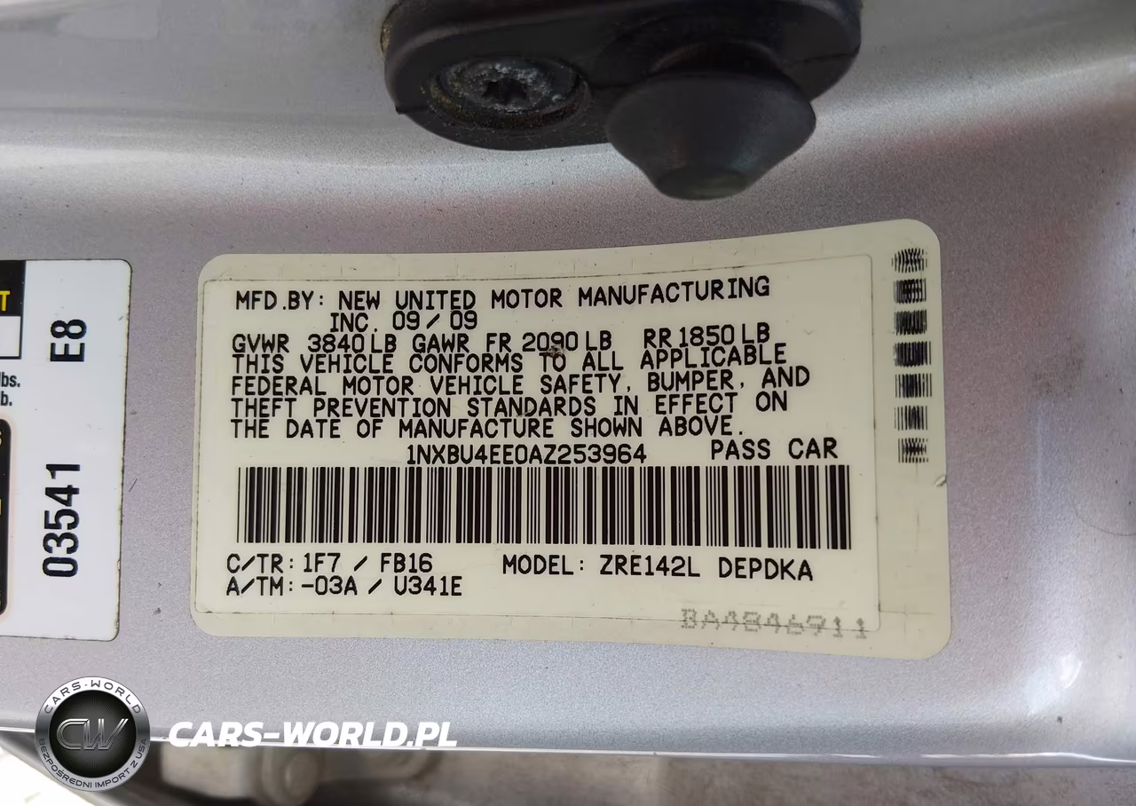 2010 Toyota Corolla VIN:1NXBU4EE0AZ253964 - 9
