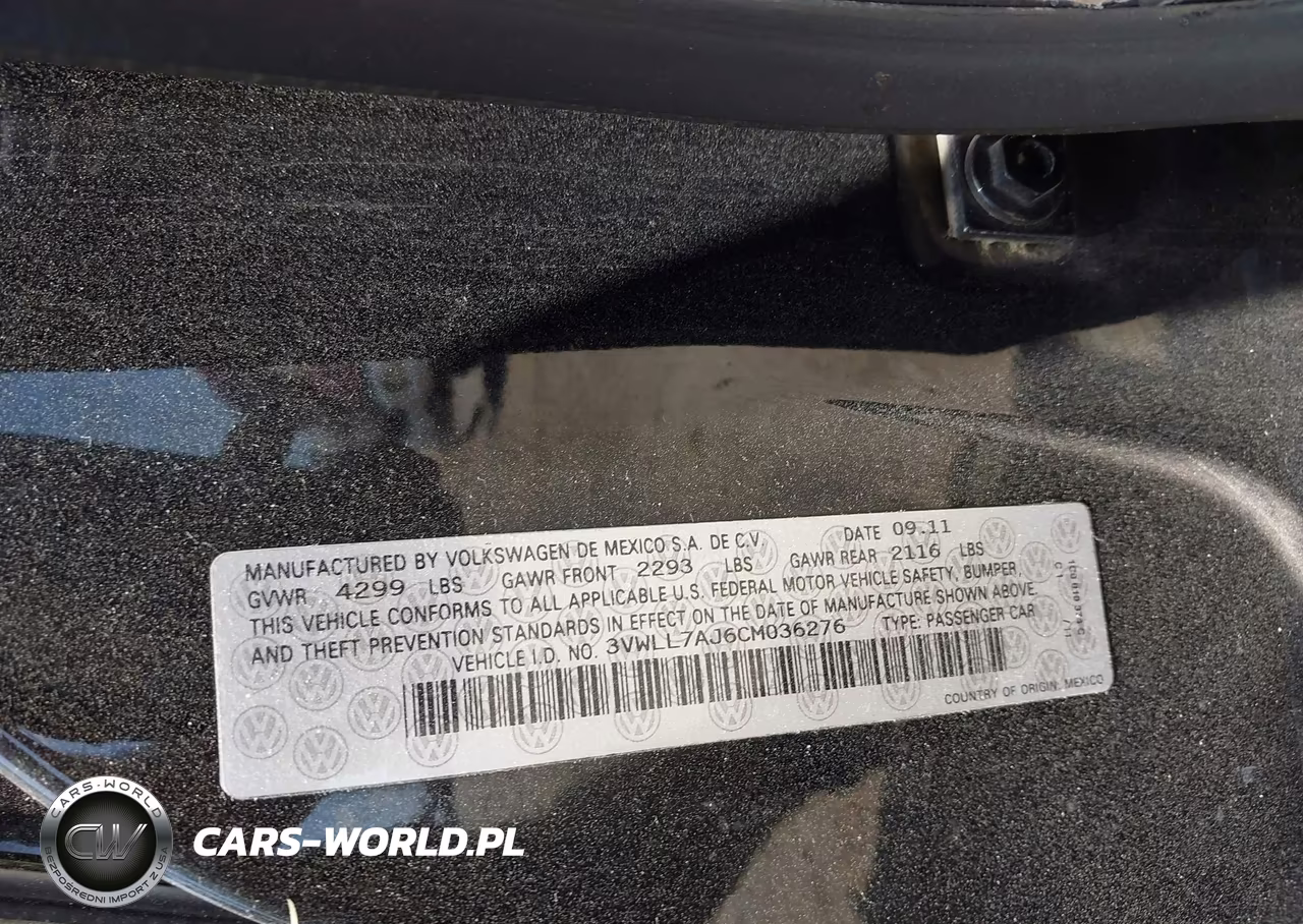 2012 Volkswagen Jetta 2.0L Tdi VIN:3VWLL7AJ6CM036276 - 9