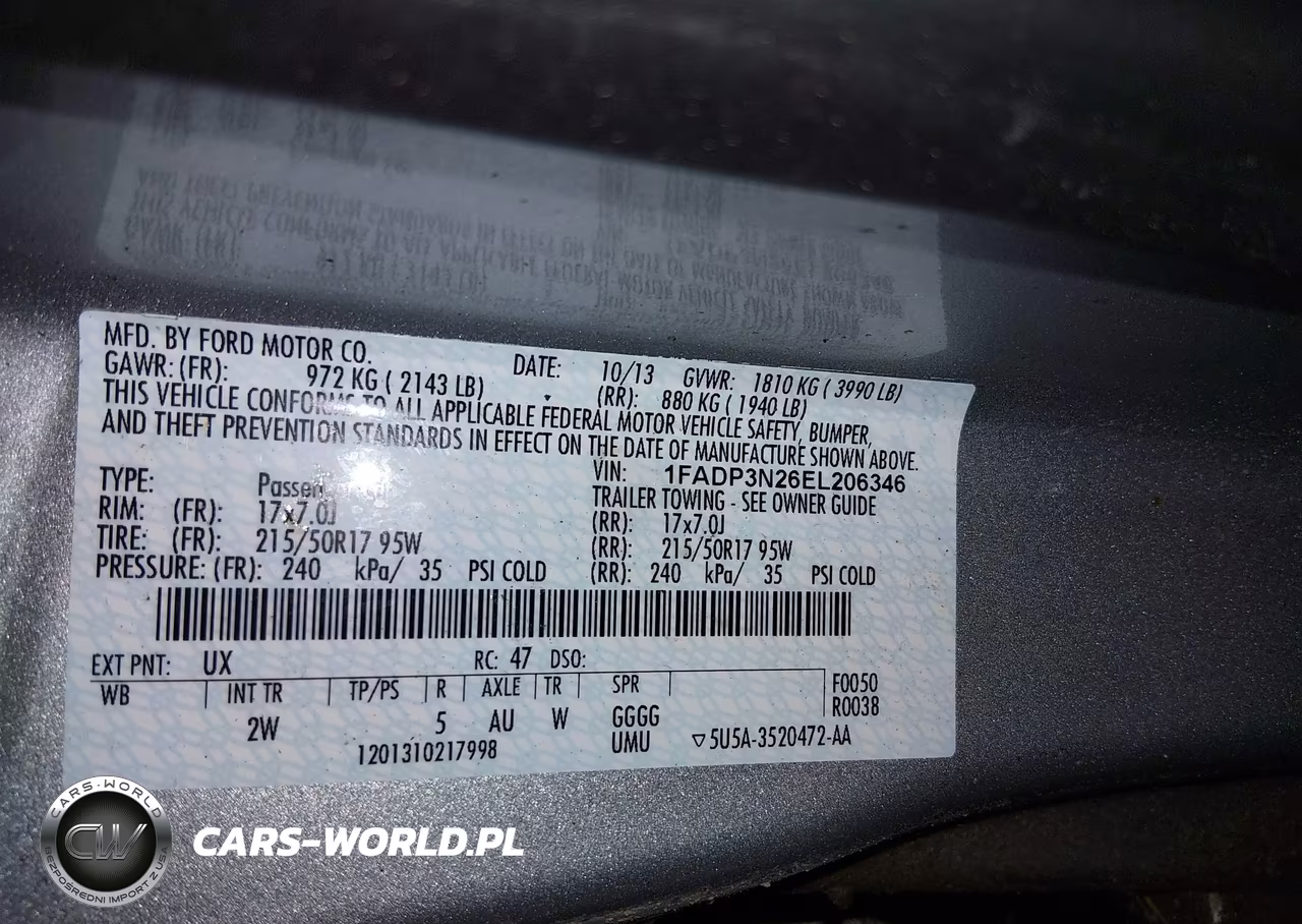 2014 Ford Focus Titanium VIN:1FADP3N26EL206346 - 9