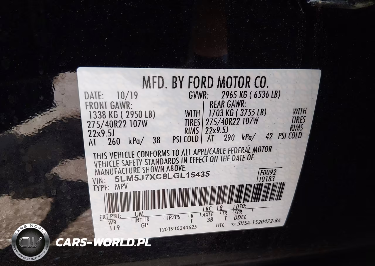 2020 Lincoln Aviator Reserve VIN:5LM5J7XC8LGL15435 - 9