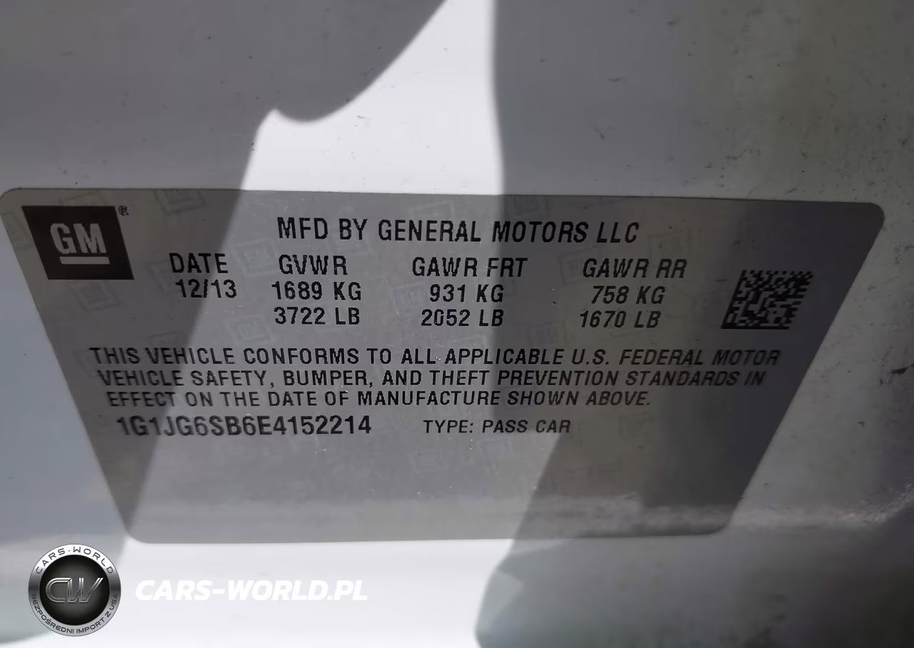 2014 Chevrolet Sonic Rs Auto VIN:1G1JG6SB6E4152214 - 9