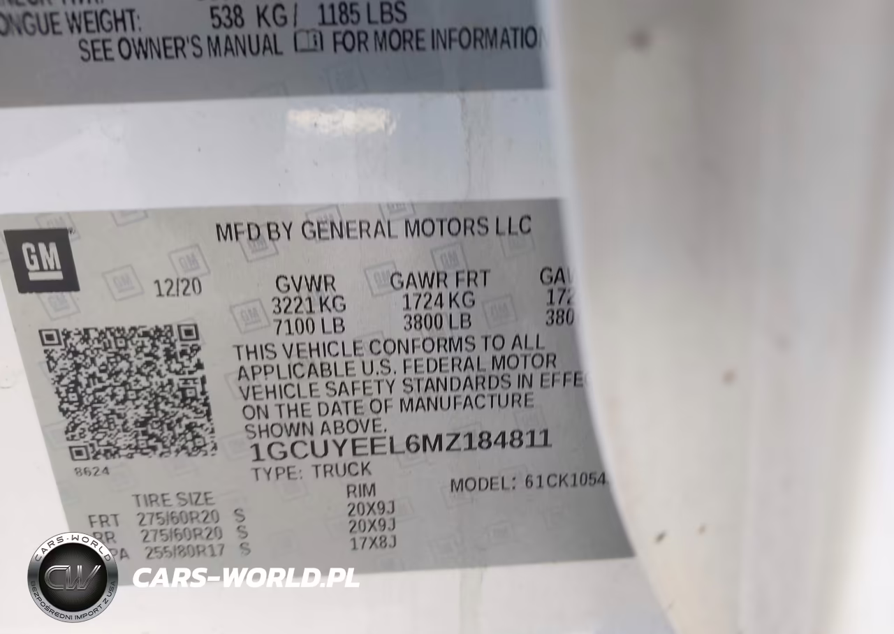 2021 Chevrolet Silverado 1500 4Wd Short Bed Rst VIN:1GCUYEEL6MZ184811 - 9