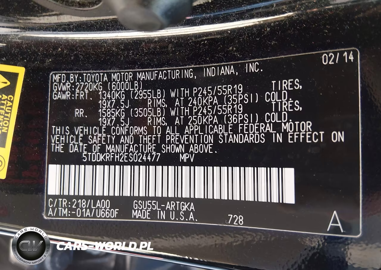 2014 Toyota Highlander Limited V6 VIN:5TDDKRFH2ES024477 - 9
