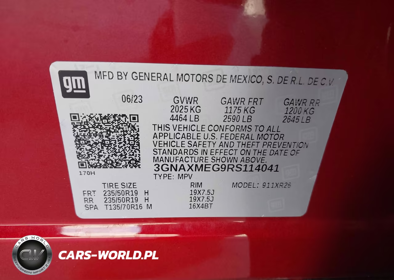 2024 Chevrolet Equinox Fwd Rs VIN:3GNAXMEG9RS114041 - 9