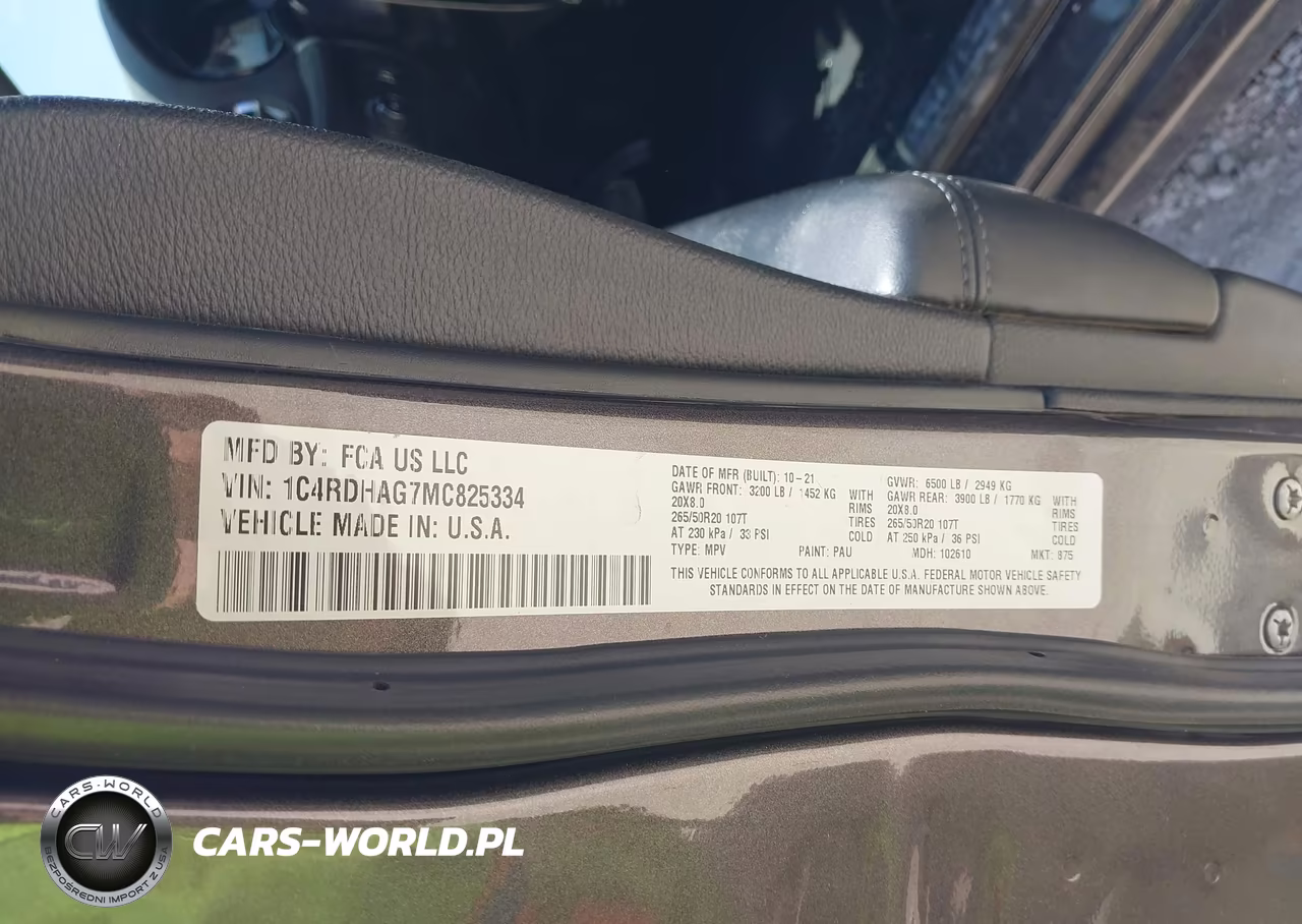 2021 Dodge Durango Sxt Plus Rwd VIN:1C4RDHAG7MC825334 - 9