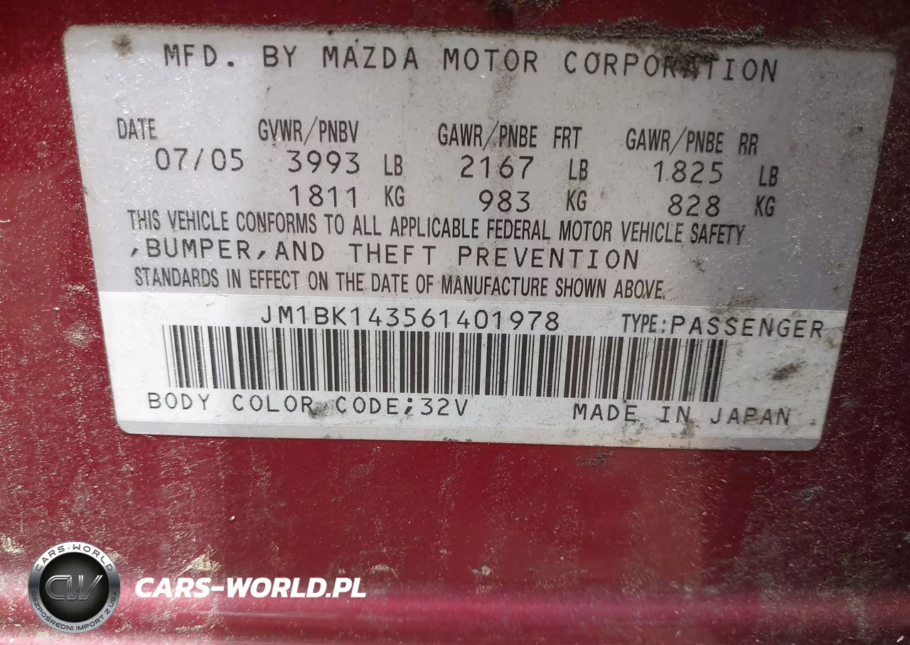 2006 Mazda Mazda3 S VIN:JM1BK143561401978 - 9