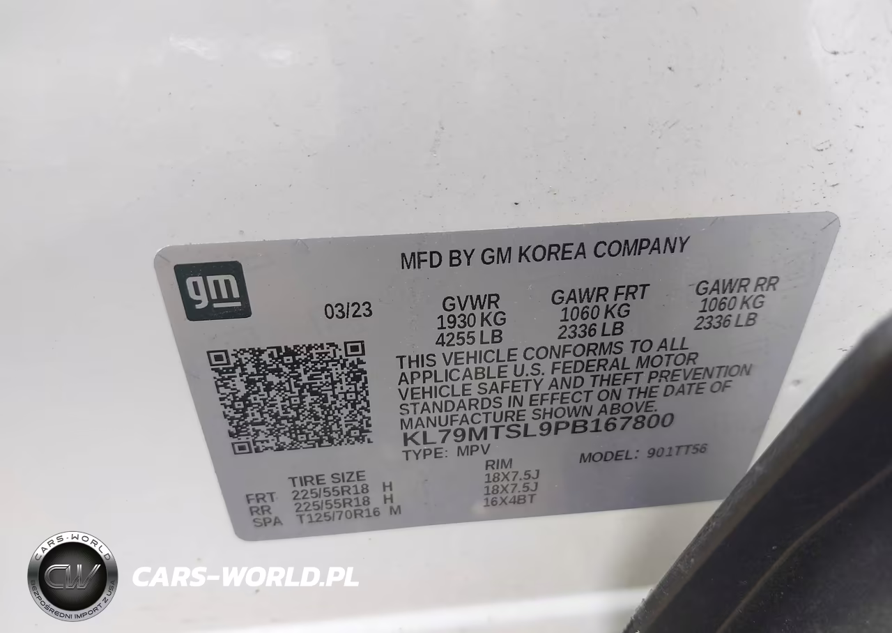 2023 Chevrolet Trailblazer Fwd Rs VIN:KL79MTSL9PB167800 - 9