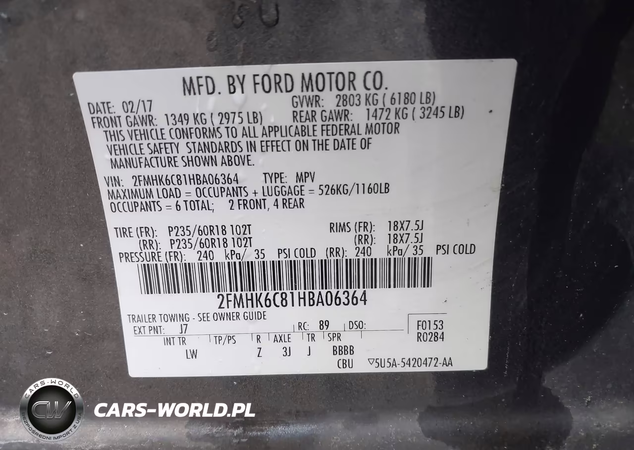 2017 Ford Flex Sel VIN:2FMHK6C81HBA06364 - 9