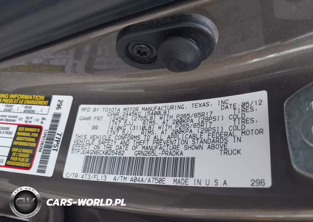 2012 Toyota Tacoma Prerunner V6 VIN:5TFJU4GN6CX025482 - 9