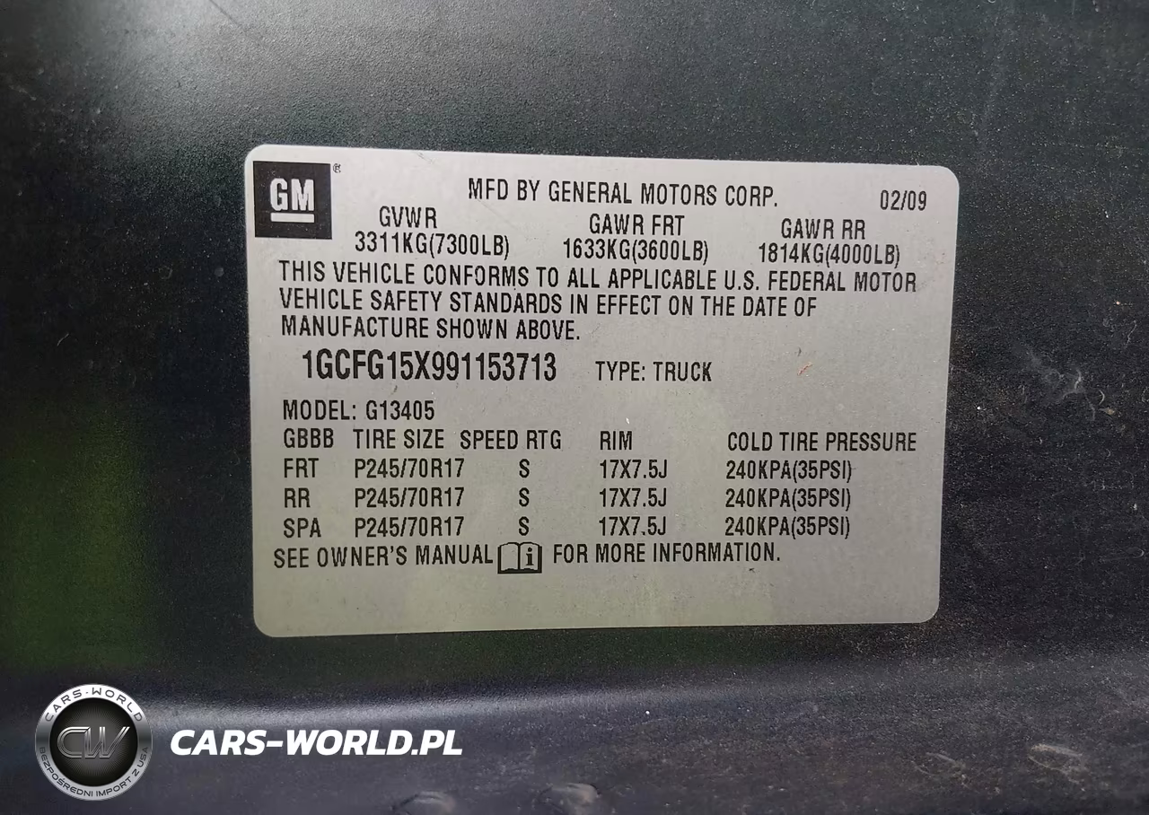 2009 Chevrolet Express 1500 Work Van VIN:1GCFG15X991153713 - 9