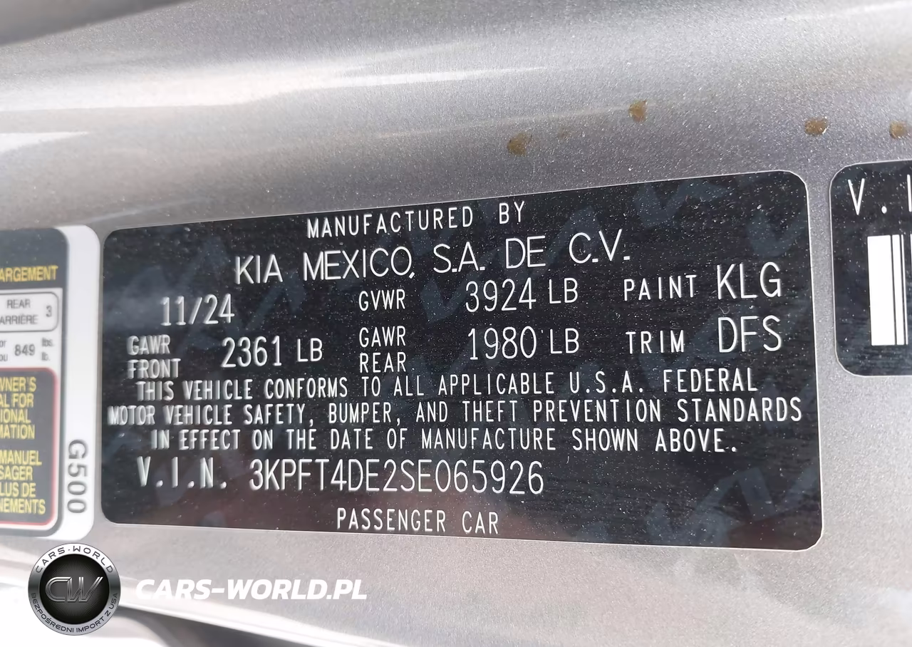 2025 Kia K4 Lxs VIN:3KPFT4DE2SE065926 - 9