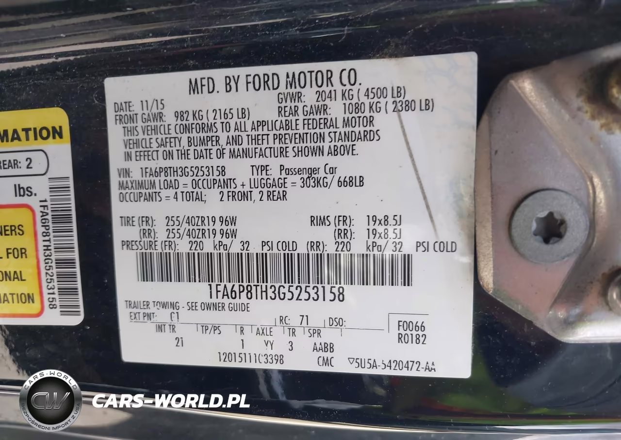 2016 Ford Mustang Ecoboost VIN:1FA6P8TH3G5253158 - 9