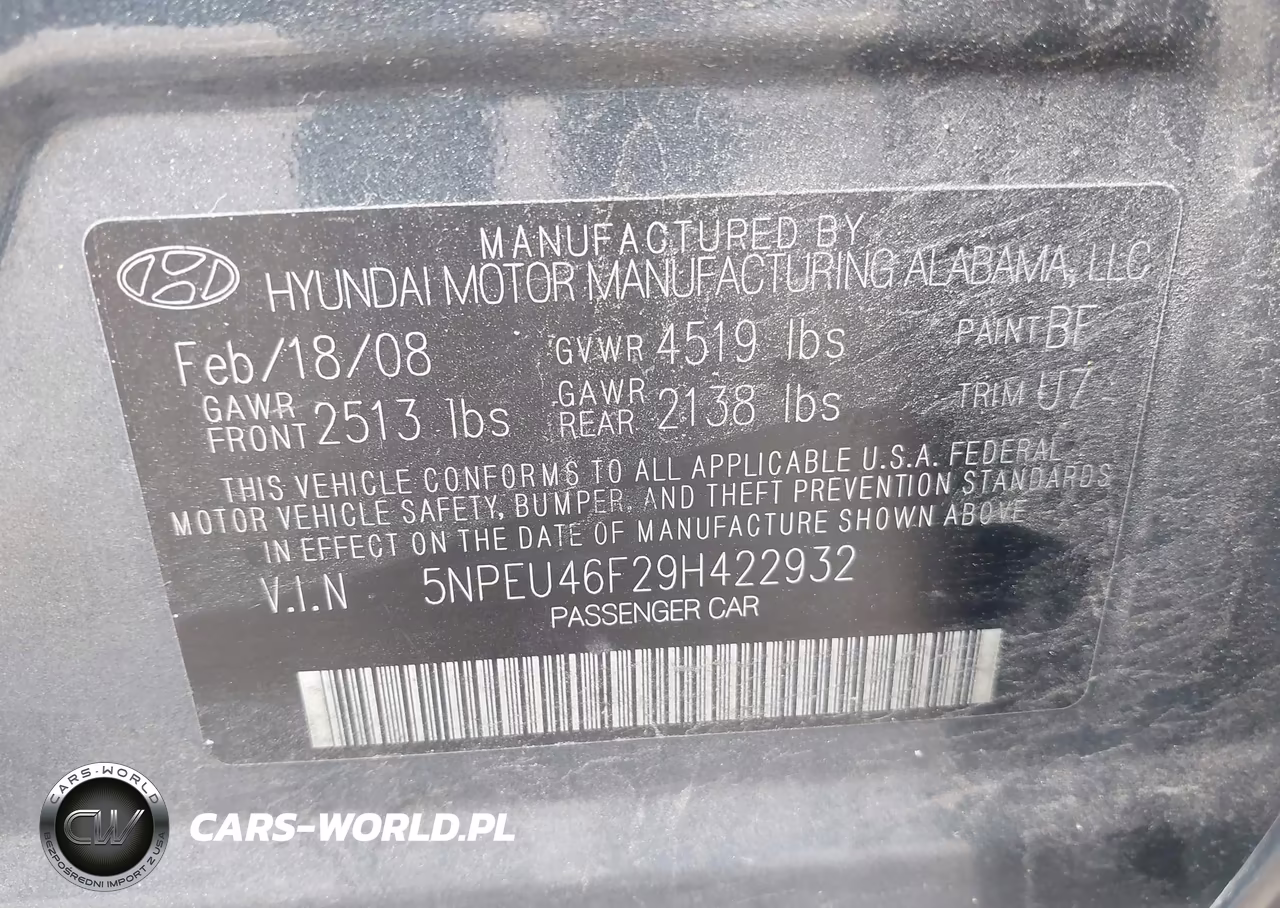 2009 Hyundai Sonata Limited V6 VIN:5NPEU46F29H422932 - 9