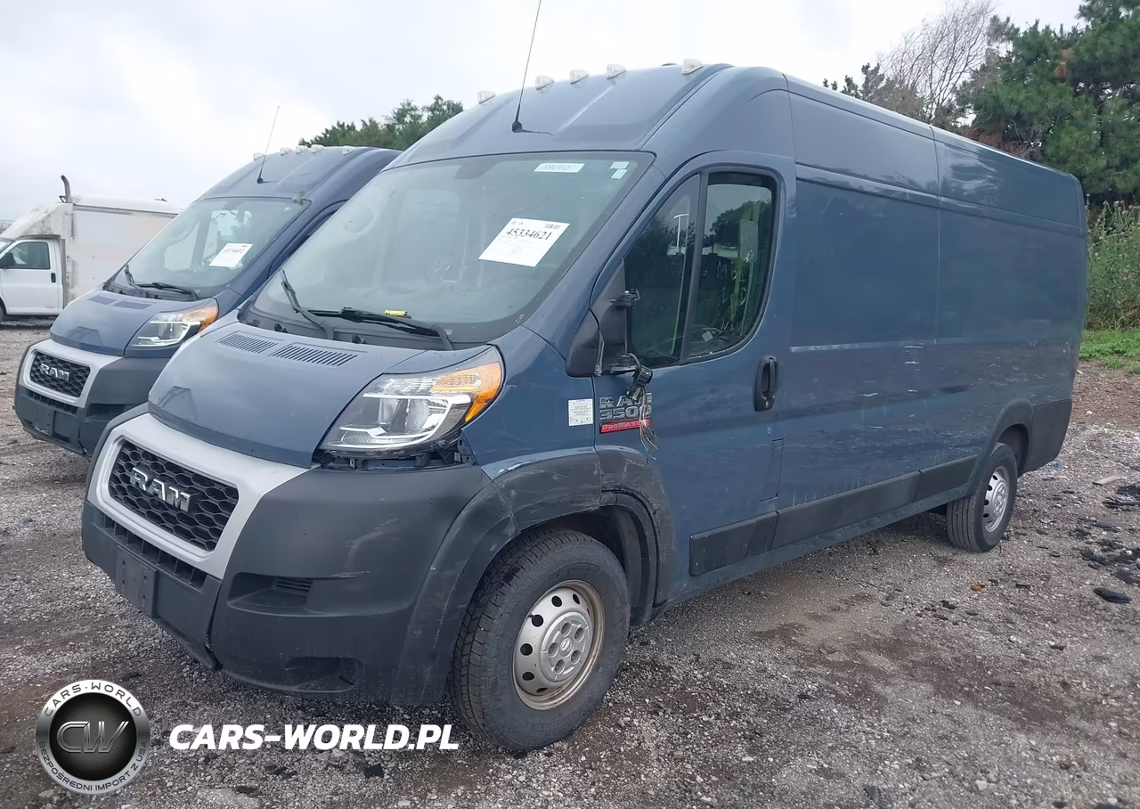 2019 Ram Promaster 3500 Cargo Van High Roof 159 Wb Ext VIN:3C6URVJG4KE555387 - 2