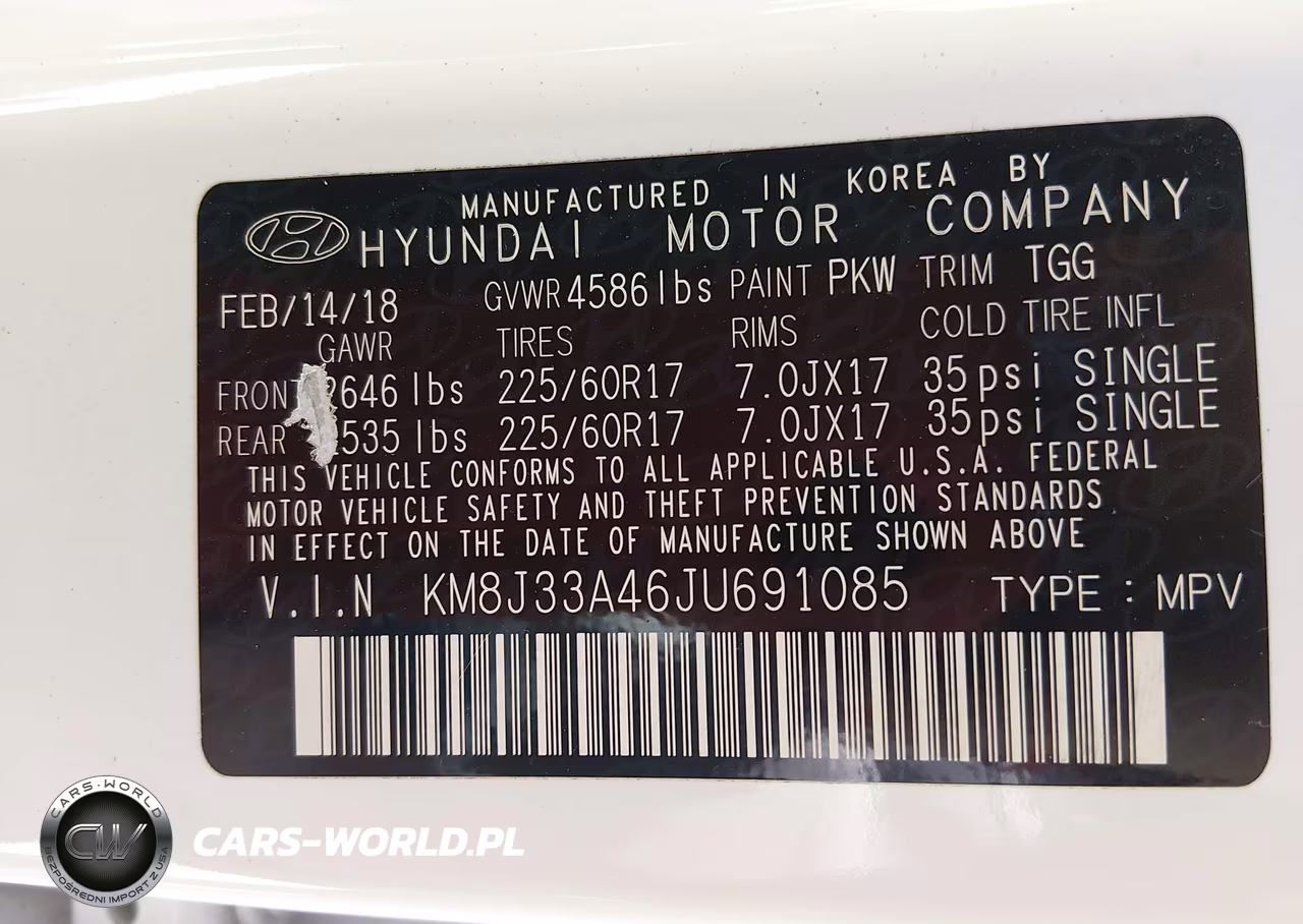 2018 Hyundai Tucson Sel VIN:KM8J33A46JU691085 - 9