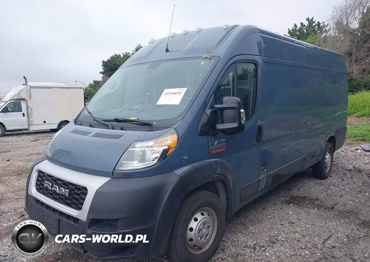 2020 Ram Promaster 3500 Cargo Van High Roof 159 Wb Ext VIN:3C6URVJG9LE124660 - 2