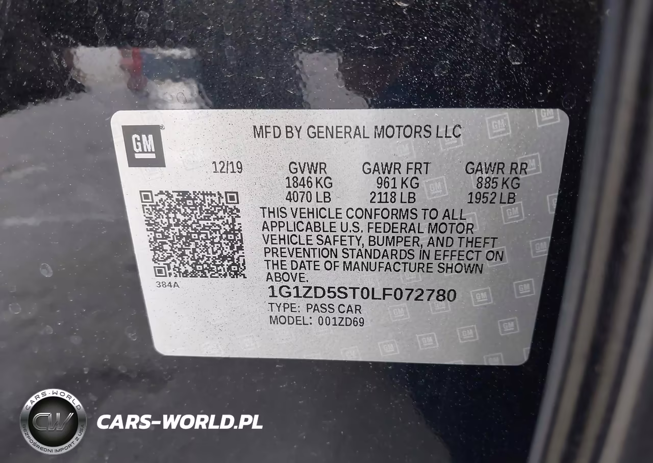 2020 Chevrolet Malibu Fwd Lt VIN:1G1ZD5ST0LF072780 - 9
