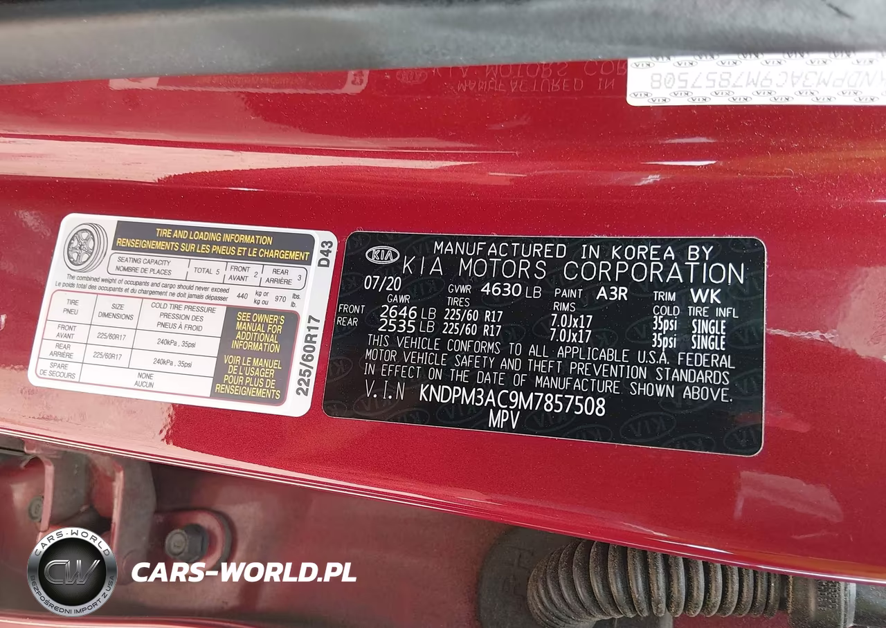 2021 Kia Sportage Lx VIN:KNDPM3AC9M7857508 - 9