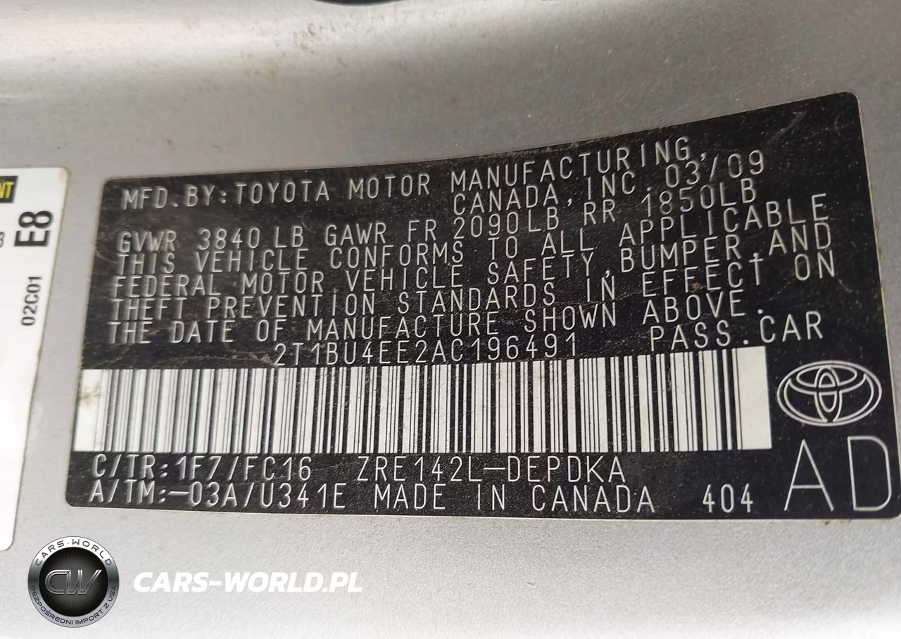 2010 Toyota Corolla Le VIN:2T1BU4EE2AC196491 - 9