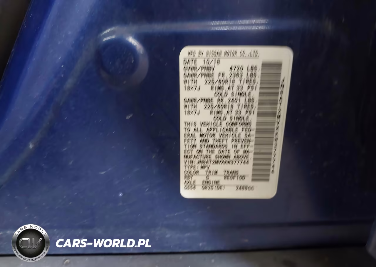2019 Nissan Rogue Sv VIN:JN8AT2MVXKW377744 - 9