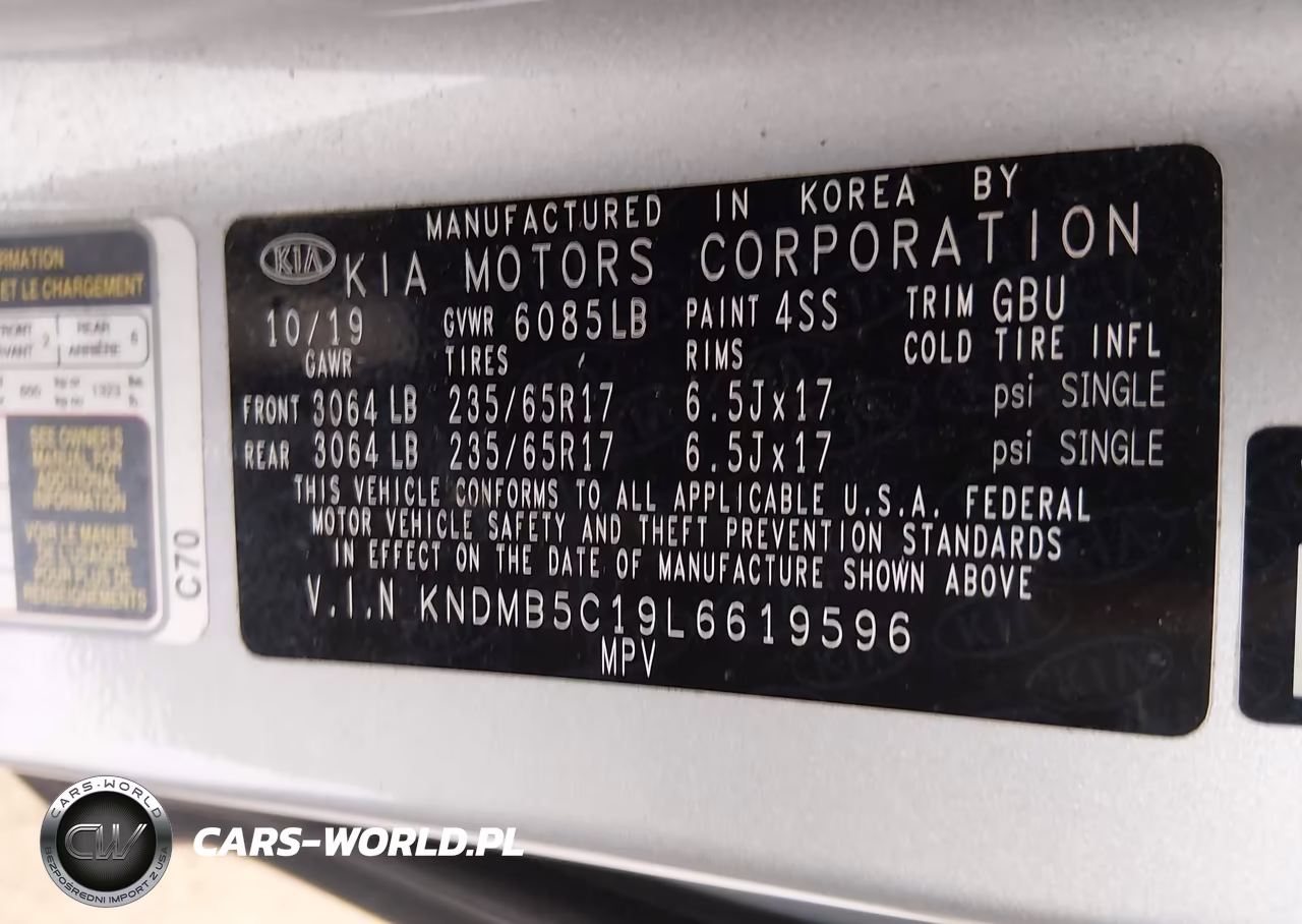 2020 Kia Sedona Lx VIN:KNDMB5C19L6619596 - 9