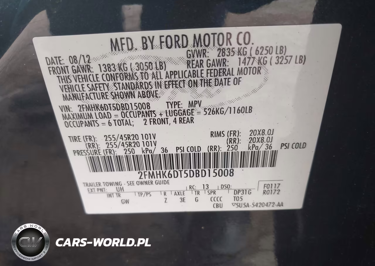 2013 Ford Flex Limited VIN:2FMHK6DT5DBD15008 - 9