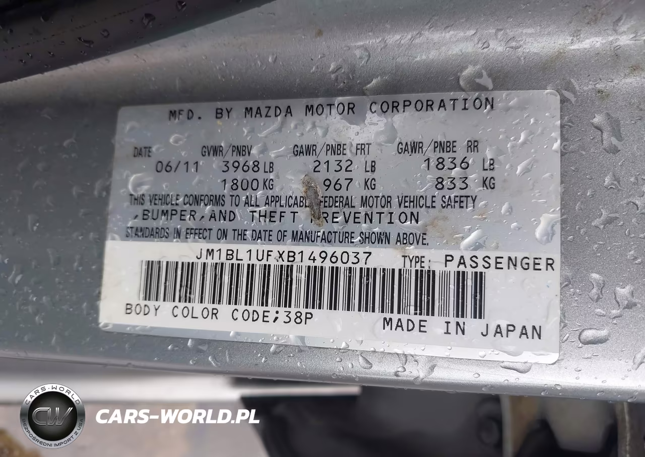 2011 Mazda Mazda3 I Sport VIN:JM1BL1UFXB1496037 - 9