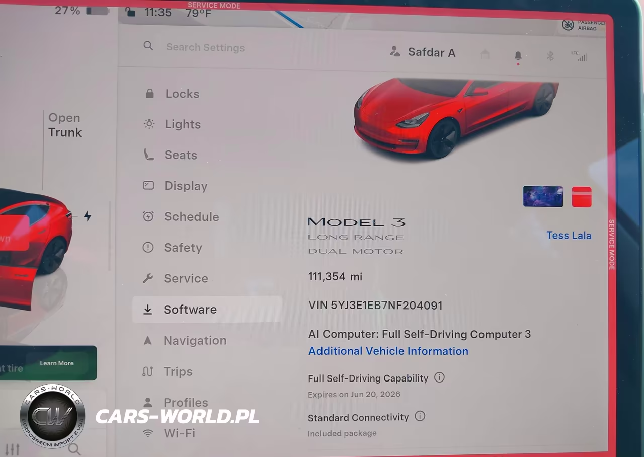 2022 Tesla Model 3 Long Range Dual Motor All-Wheel Drive VIN:5YJ3E1EB7NF204091 - 7