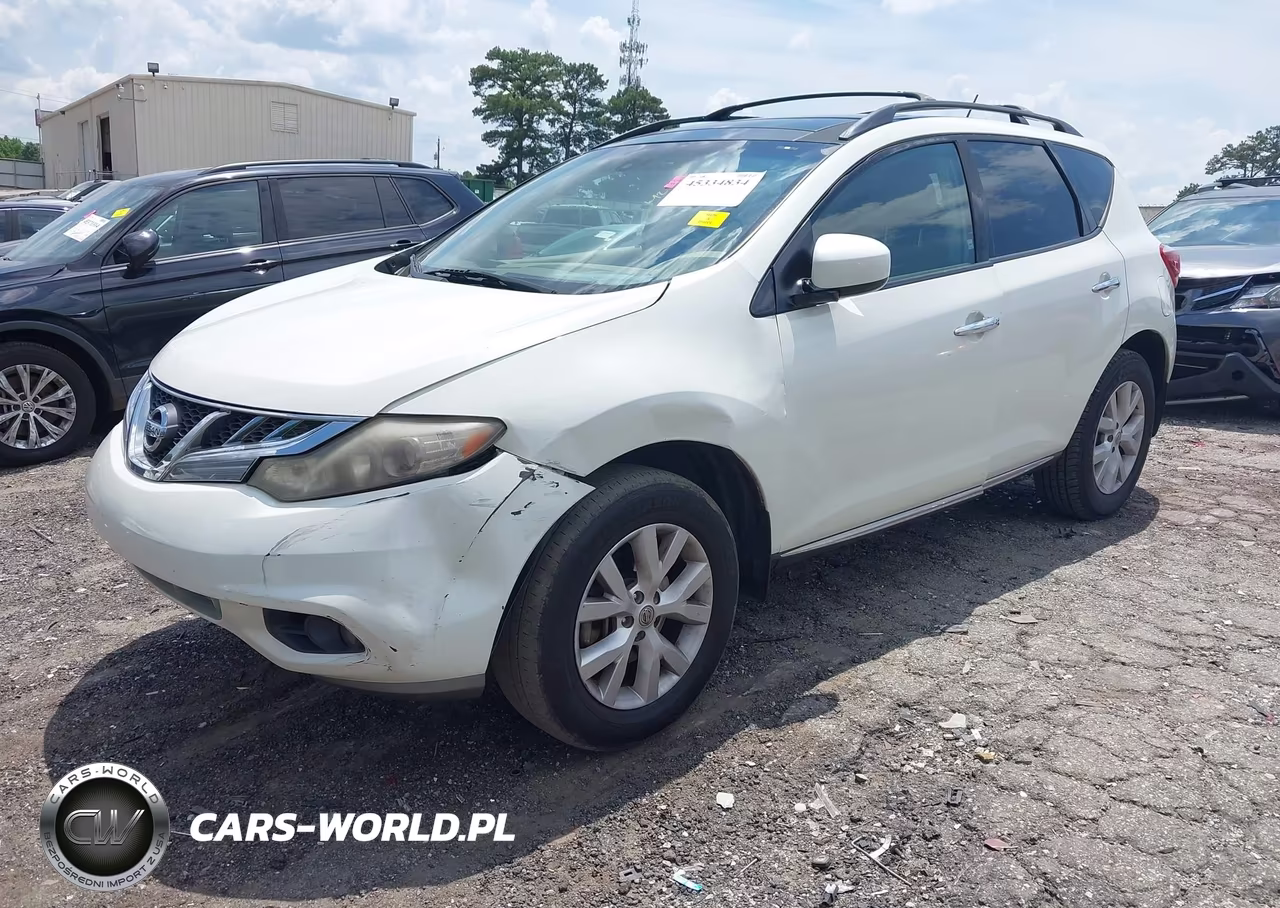 2011 Nissan Murano Sl VIN:JN8AZ1MU8BW052350 - 2
