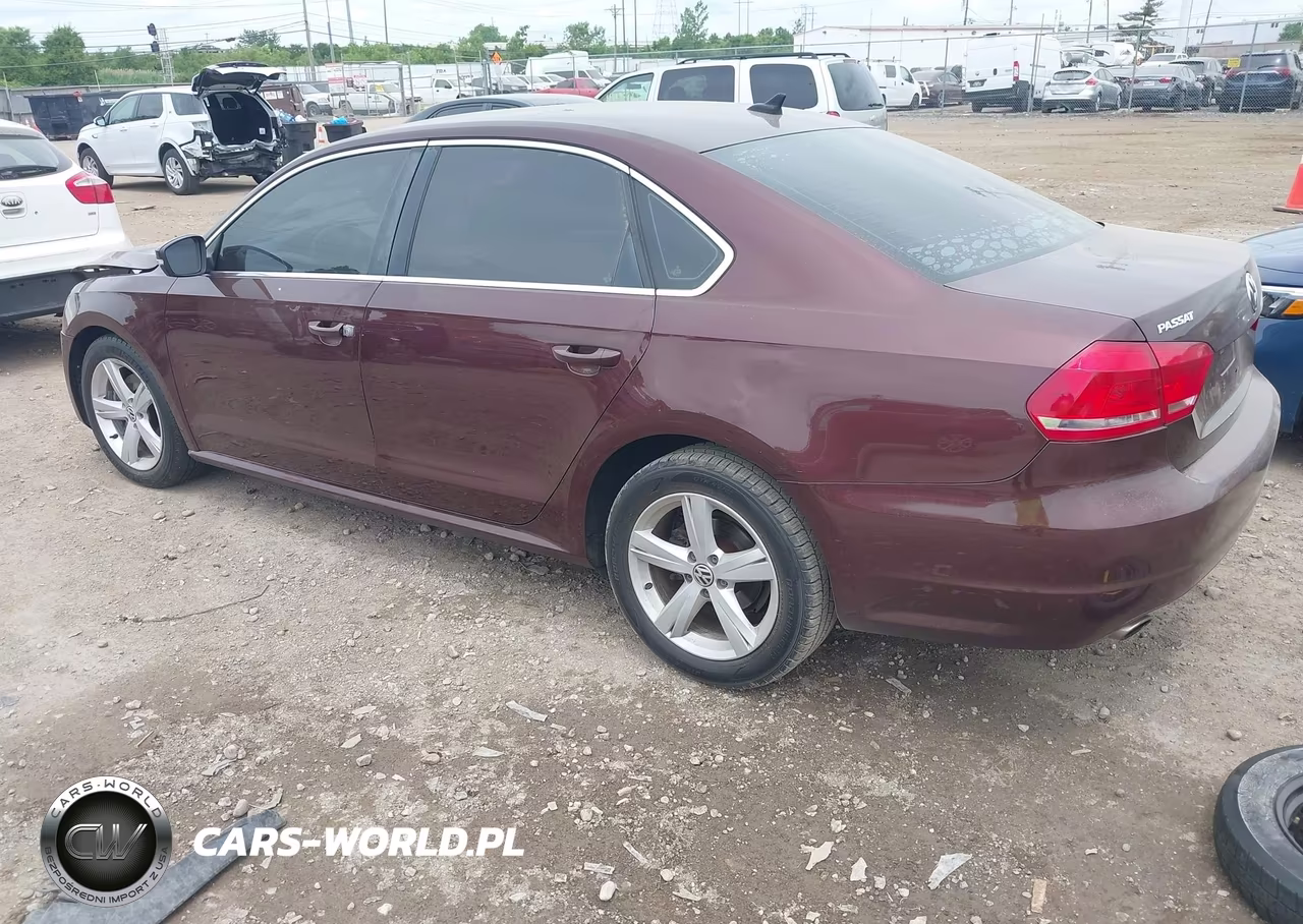 2013 Volkswagen Passat 2.5L Se VIN:1VWBP7A31DC035041 - 3