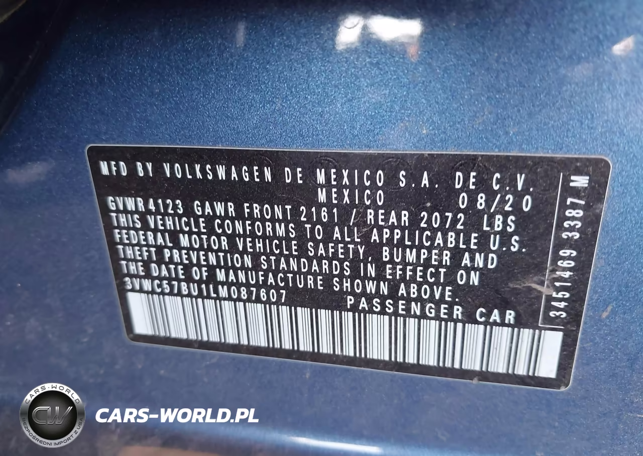 2020 Volkswagen Jetta 1.4T R-Line-1.4T S-1.4T Se VIN:3VWC57BU1LM087607 - 9