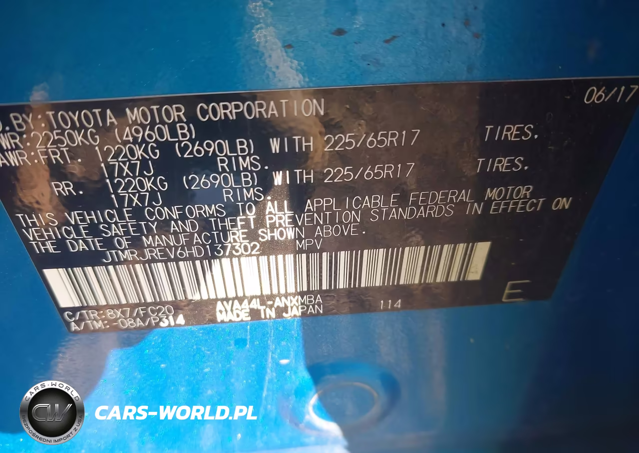 2017 Toyota Rav4 Hybrid Xle VIN:JTMRJREV6HD137302 - 9
