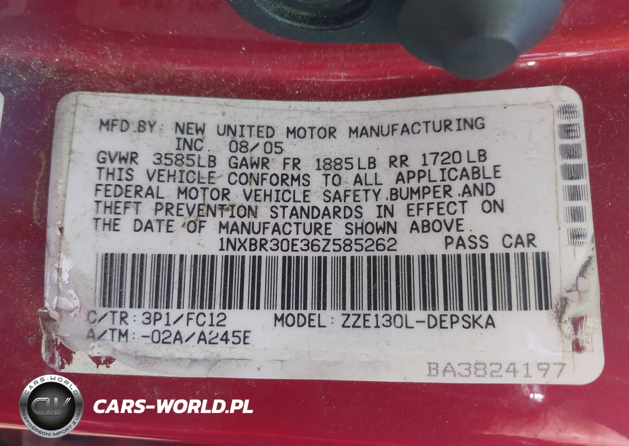 2006 Toyota Corolla S VIN:1NXBR30E36Z585262 - 9