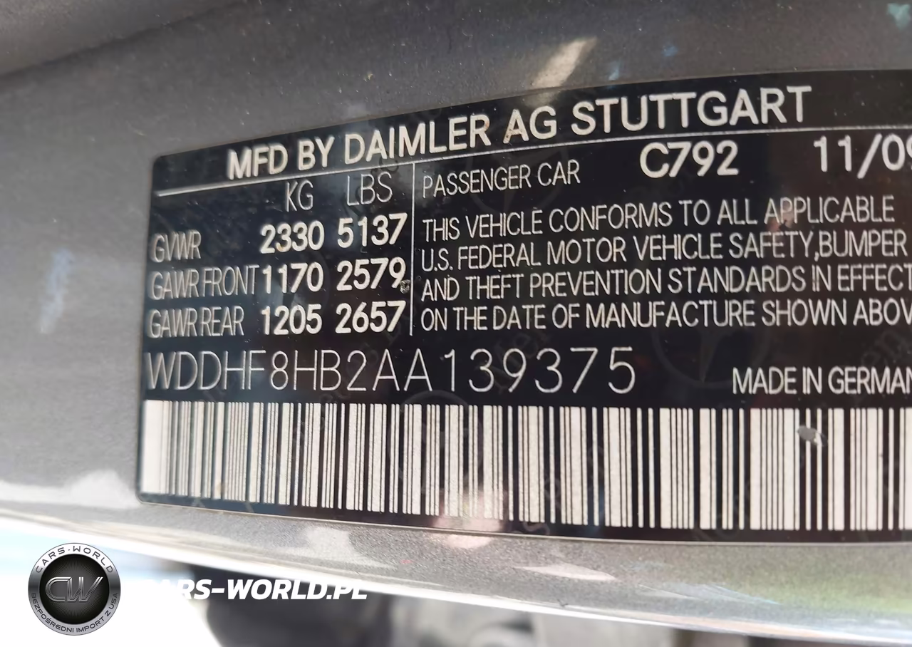2010 Mercedes-Benz E 350 4Matic VIN:WDDHF8HB2AA139375 - 9