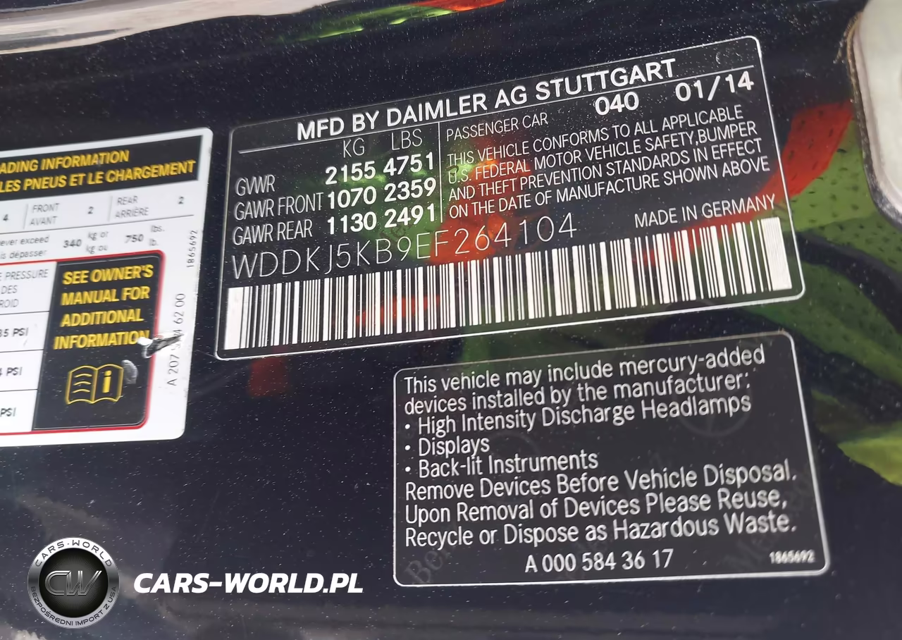 2014 Mercedes-Benz E 350 VIN:WDDKJ5KB9EF264104 - 9
