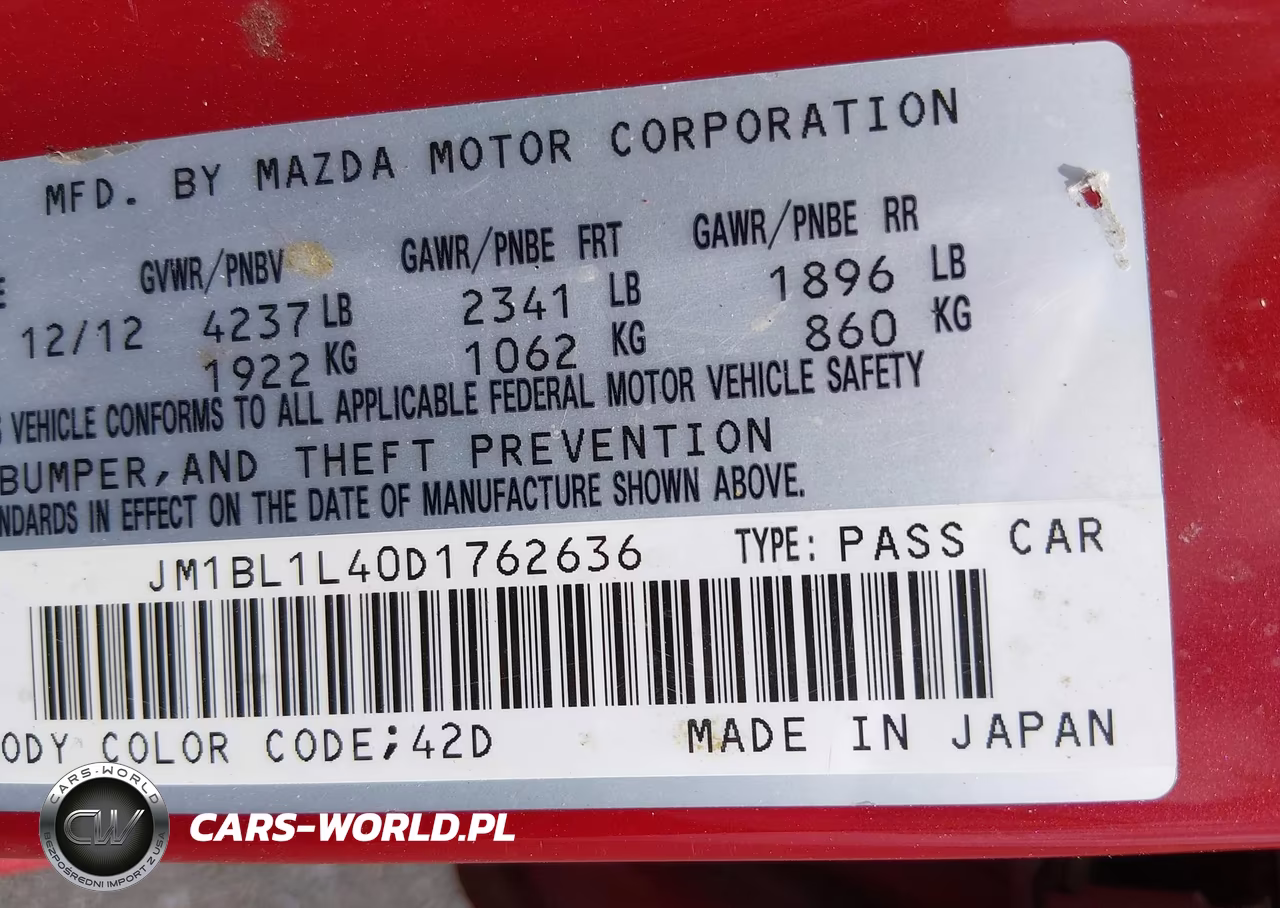 2013 Mazda Mazdaspeed3 Touring VIN:JM1BL1L40D1762636 - 9
