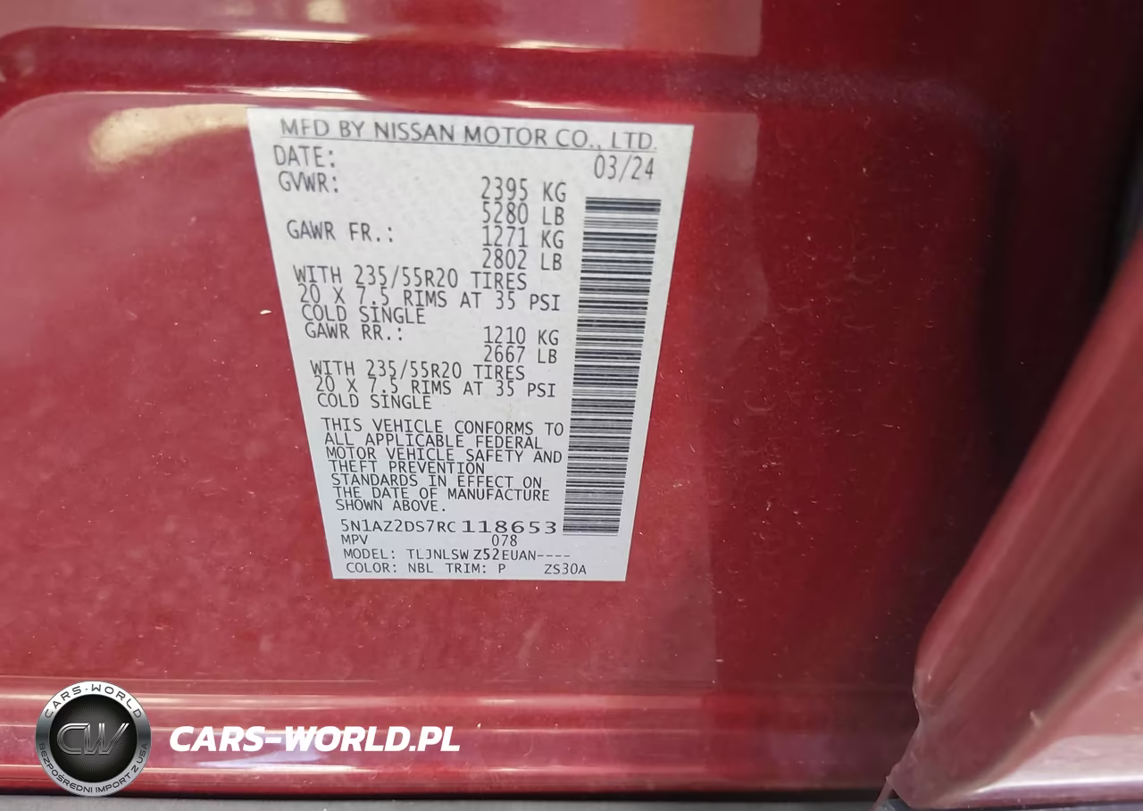 2024 Nissan Murano Platinum Intelligent Awd VIN:5N1AZ2DS7RC118653 - 9