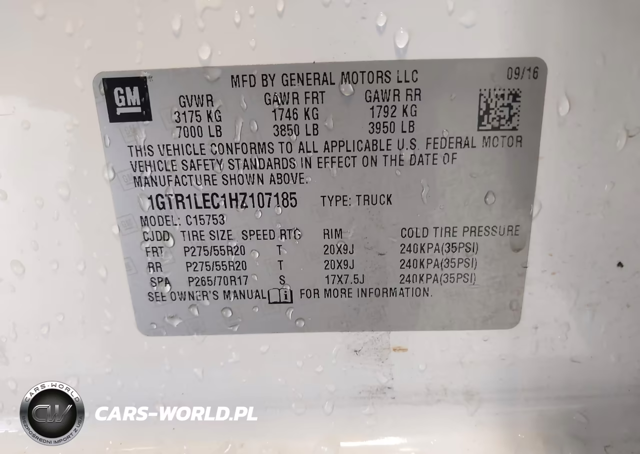 2017 GMC Sierra 1500 VIN:1GTR1LEC1HZ107185 - 9