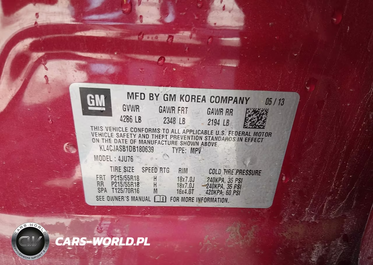2013 Buick Encore VIN:KL4CJASB1DB180639 - 9