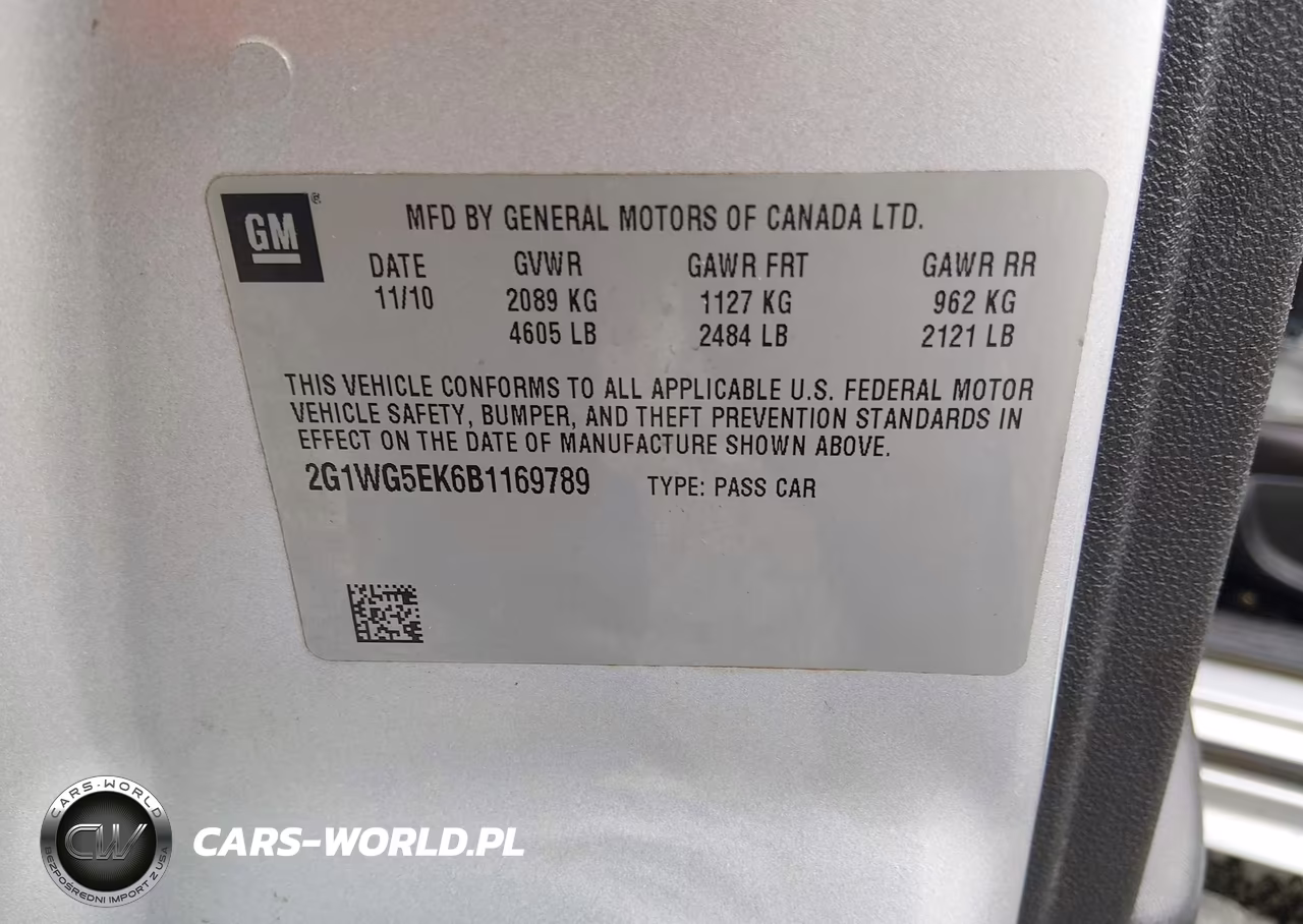 2011 Chevrolet Impala Lt VIN:2G1WG5EK6B1169789 - 9