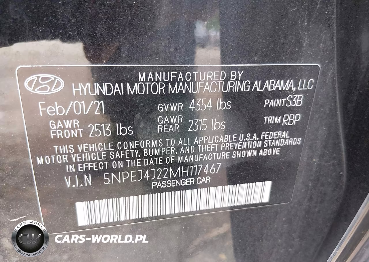 2021 Hyundai Sonata Sel Plus VIN:5NPEJ4J22MH117467 - 9